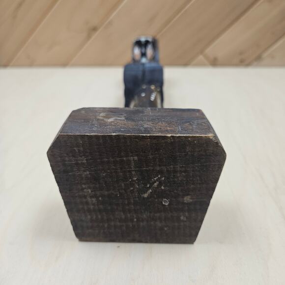 Vintage Carved Wood Monk Religious Figure Holding Bible W/Rosary Statue Priest - Picture 7 of 8